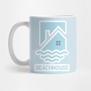 Abstract Wave And House Home Logo Design. Creative Modern Beach property logo design. Mug